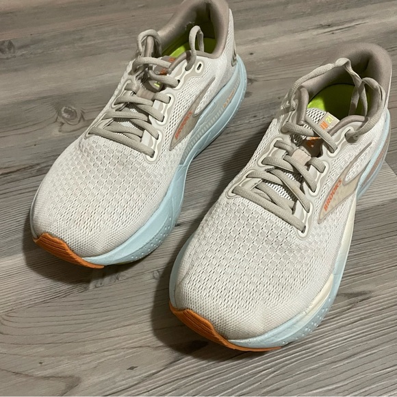 BROOKS Glycerin 21 Running Shoes Coconut Aqua Autumn Sunset Size 9.5 Women's - Picture 8 of 9